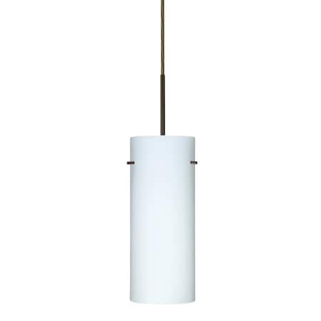 Stilo 10 Cord Pendant, Opal Matte, Bronze Finish, 1x100W Incandescent